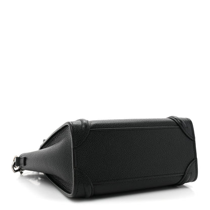 Celine Drummed Calfskin Nano Luggage Black 4 of 11