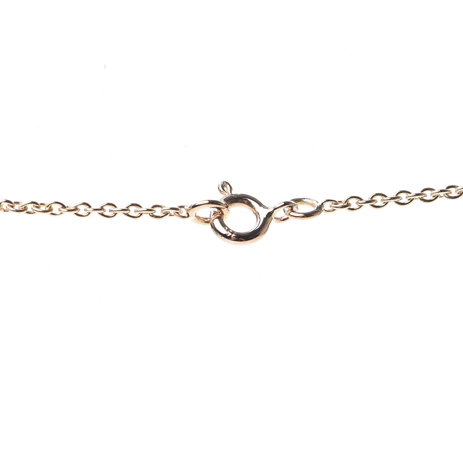Hermes 18K Rose Gold Diamond Birkin Pendant Necklace 4 of 5