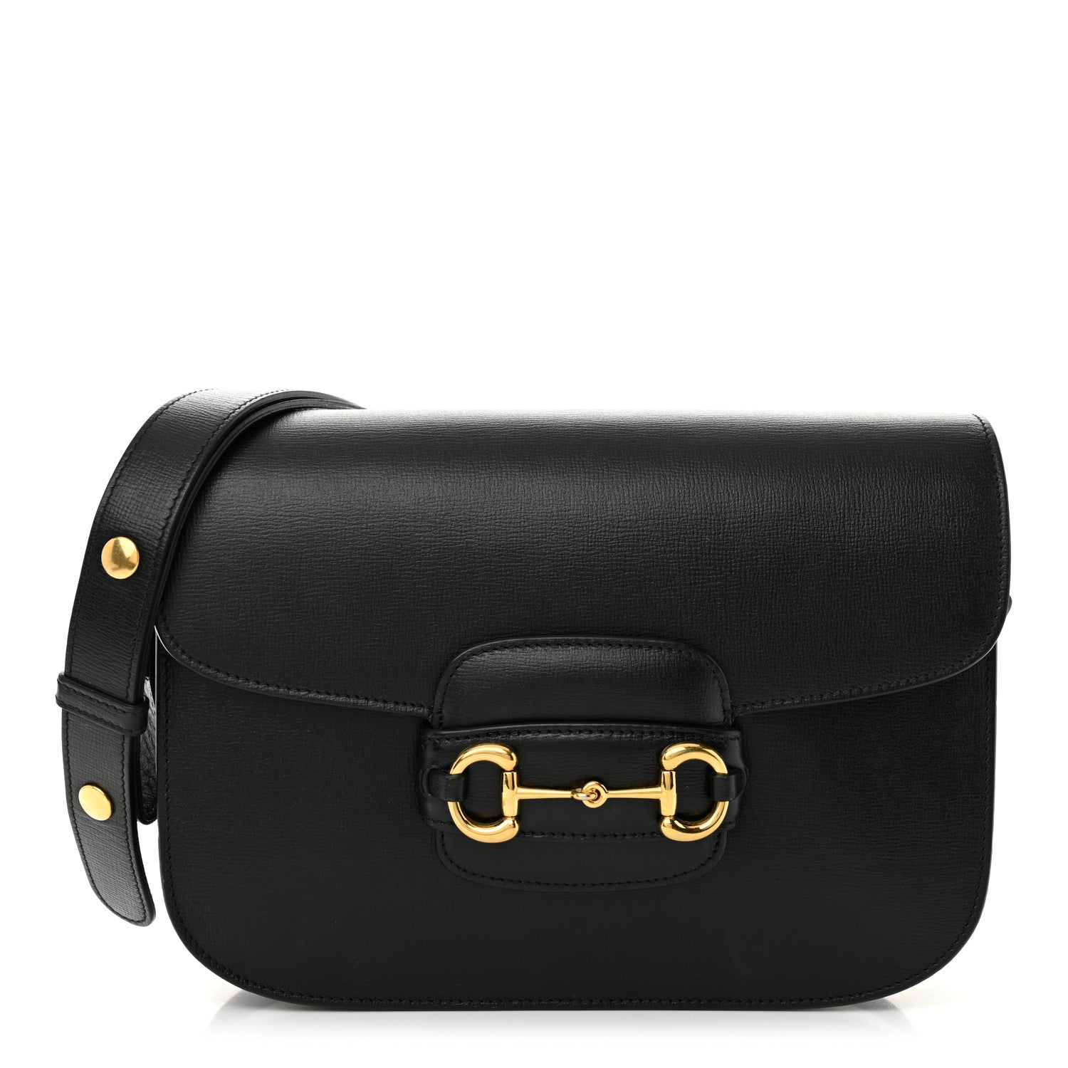 Gucci Azalea Calfskin Horsebit 1955 Shoulder Bag Black 1 of 11