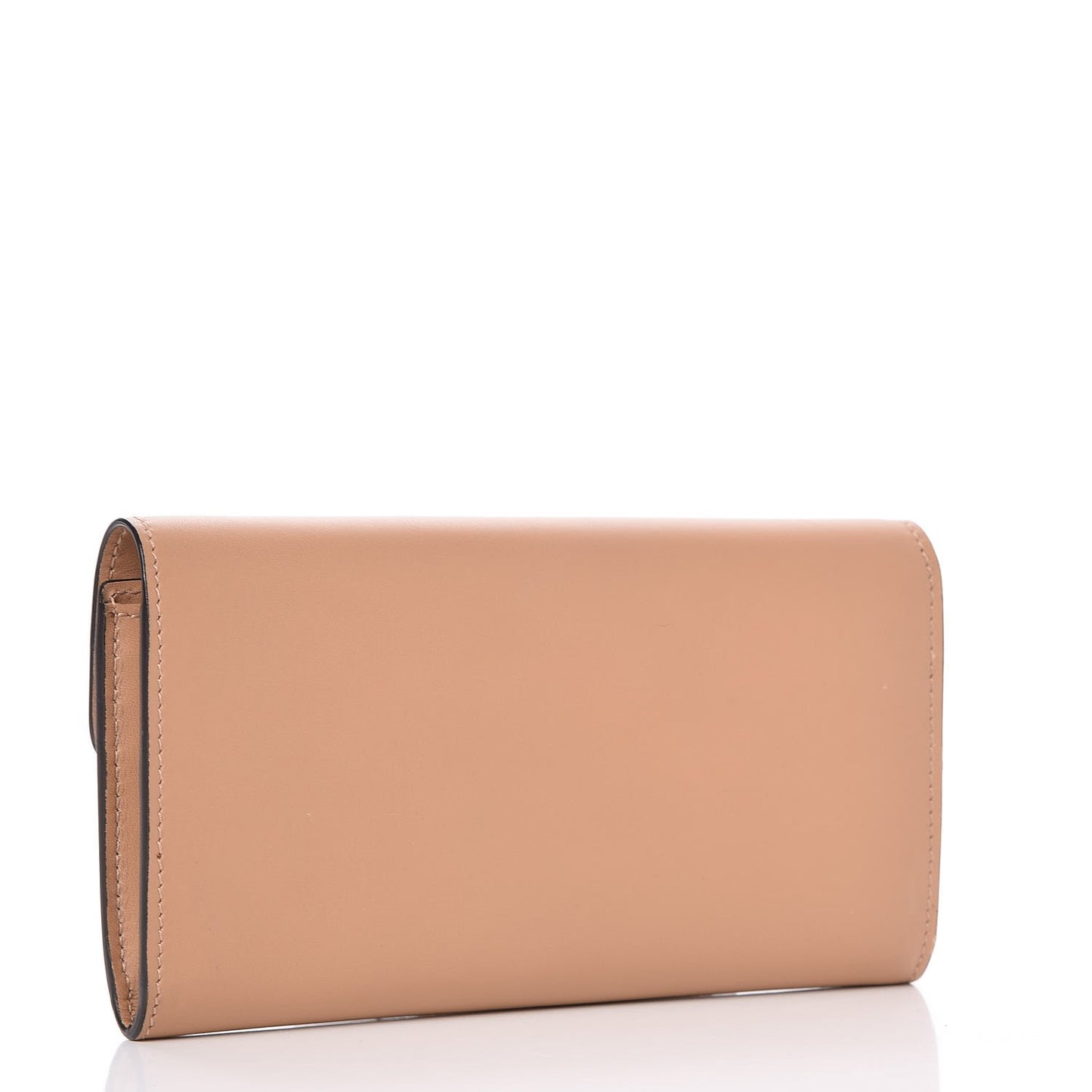 Moon Calfskin Icon Continental Wallet Camelia