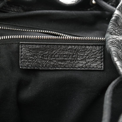 Balenciaga Agneau Classic Silver Hardware S Traveler Backpack Black 7 of 9