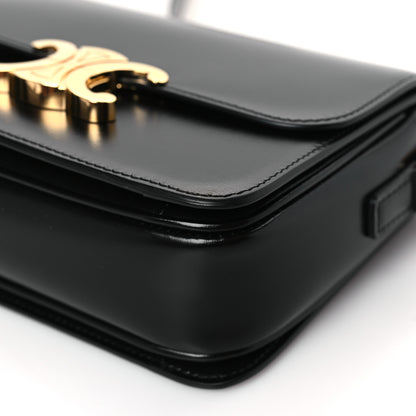 Celine Shiny Calfskin Teen Triomphe Black 9 of 10
