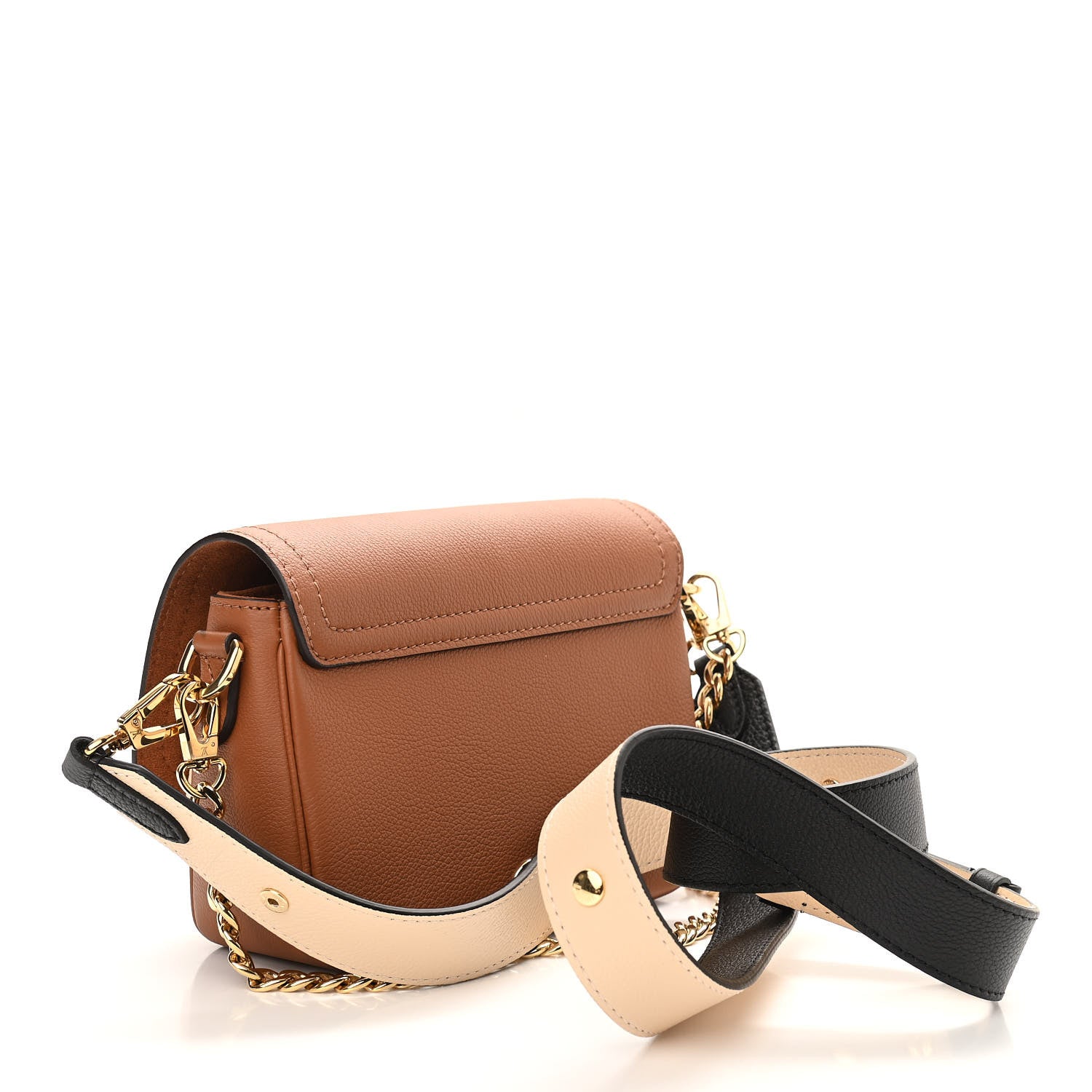 Louis Vuitton Grained Calfskin Lockme Tender Chataigne Brown 3 of 9