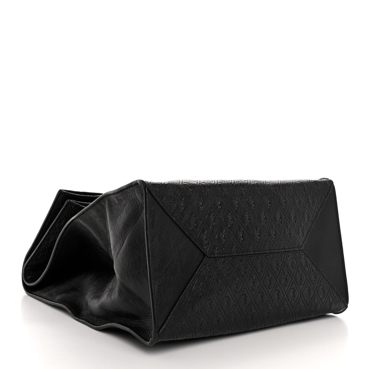 Calfskin Monogram Deli Paper Bag Vintage Black