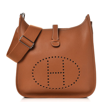 Hermes Taurillon Clemence Evelyne III GM Gold 1 of 8