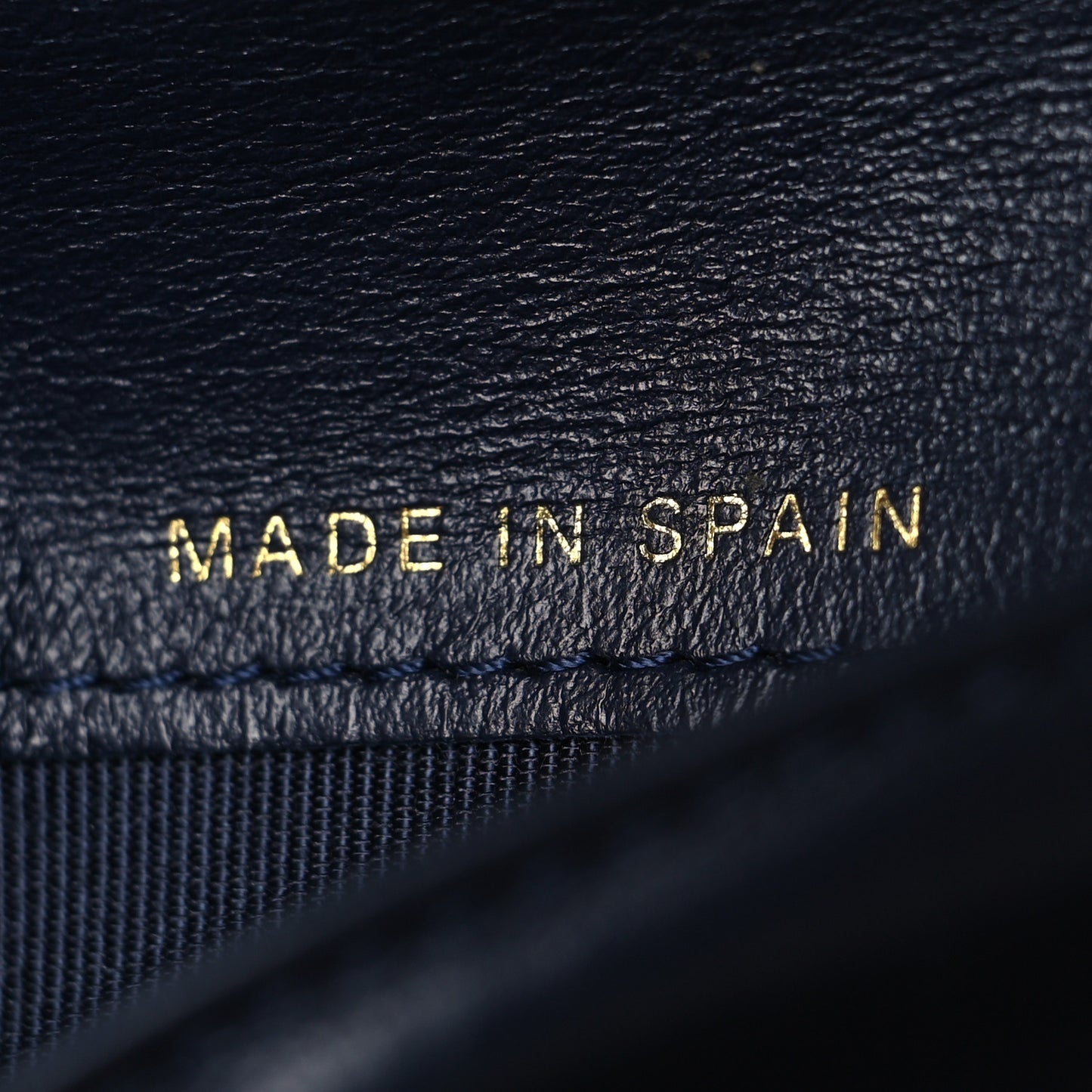 Caviar Quilted Medium Flap Wallet Dark Blue