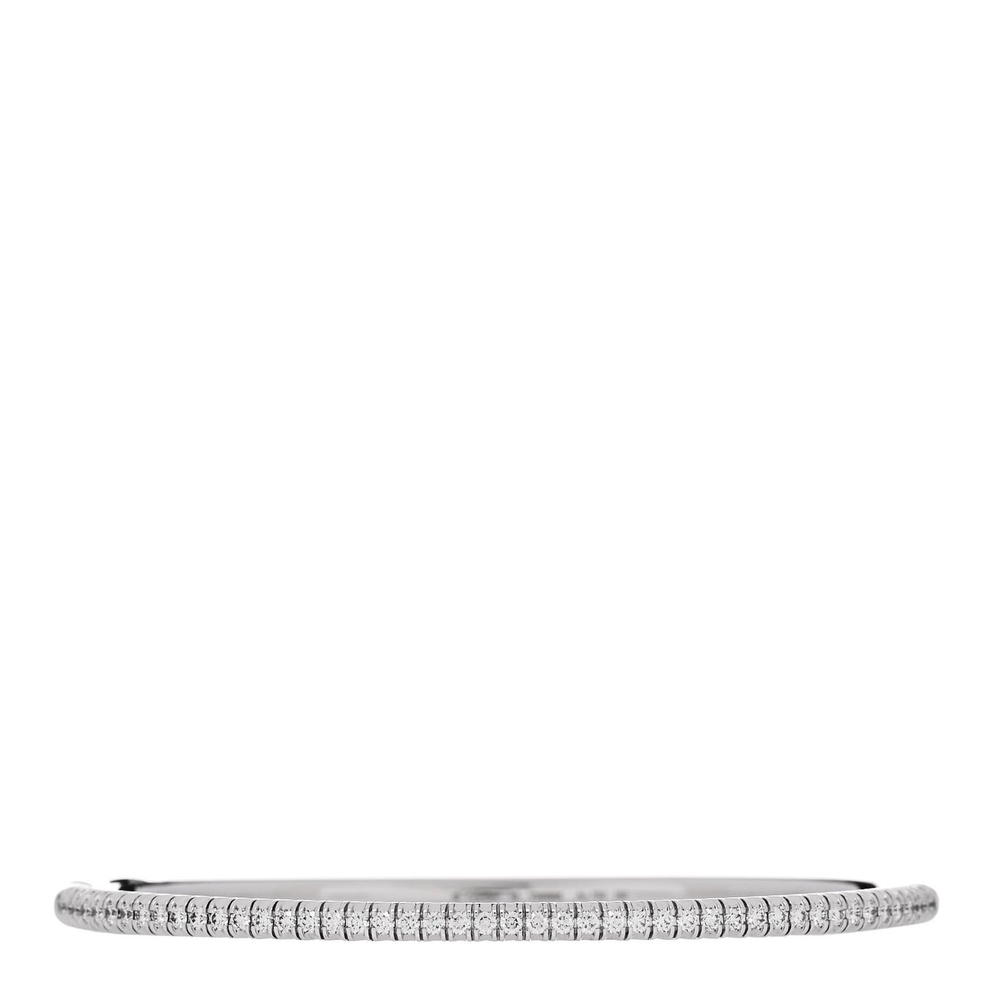 18K White Gold Diamond Etincelle de Cartier Bangle Bracelet 16
