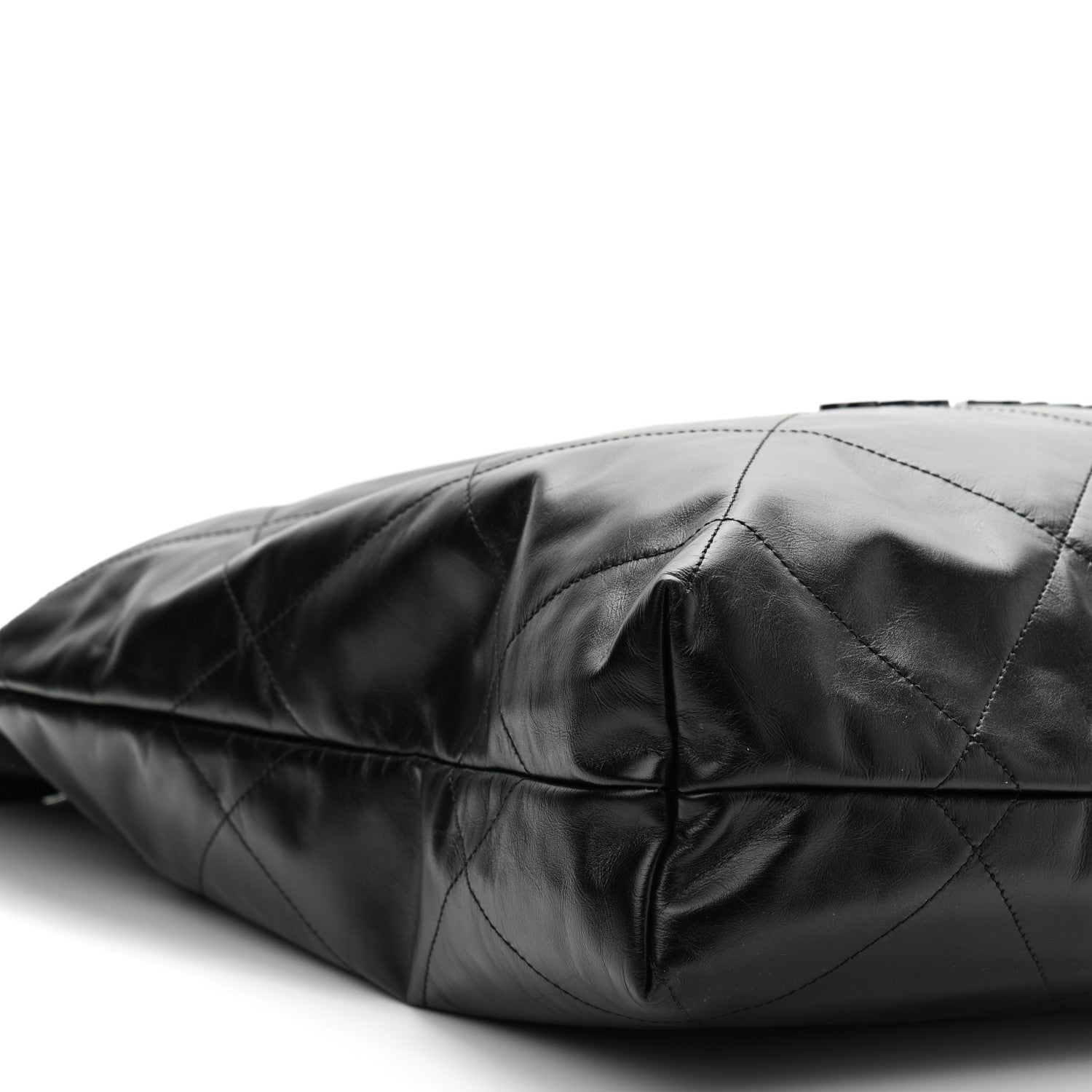 Chanel Shiny Calfskin Quilted Large Chanel 22 So Black 10 of 11