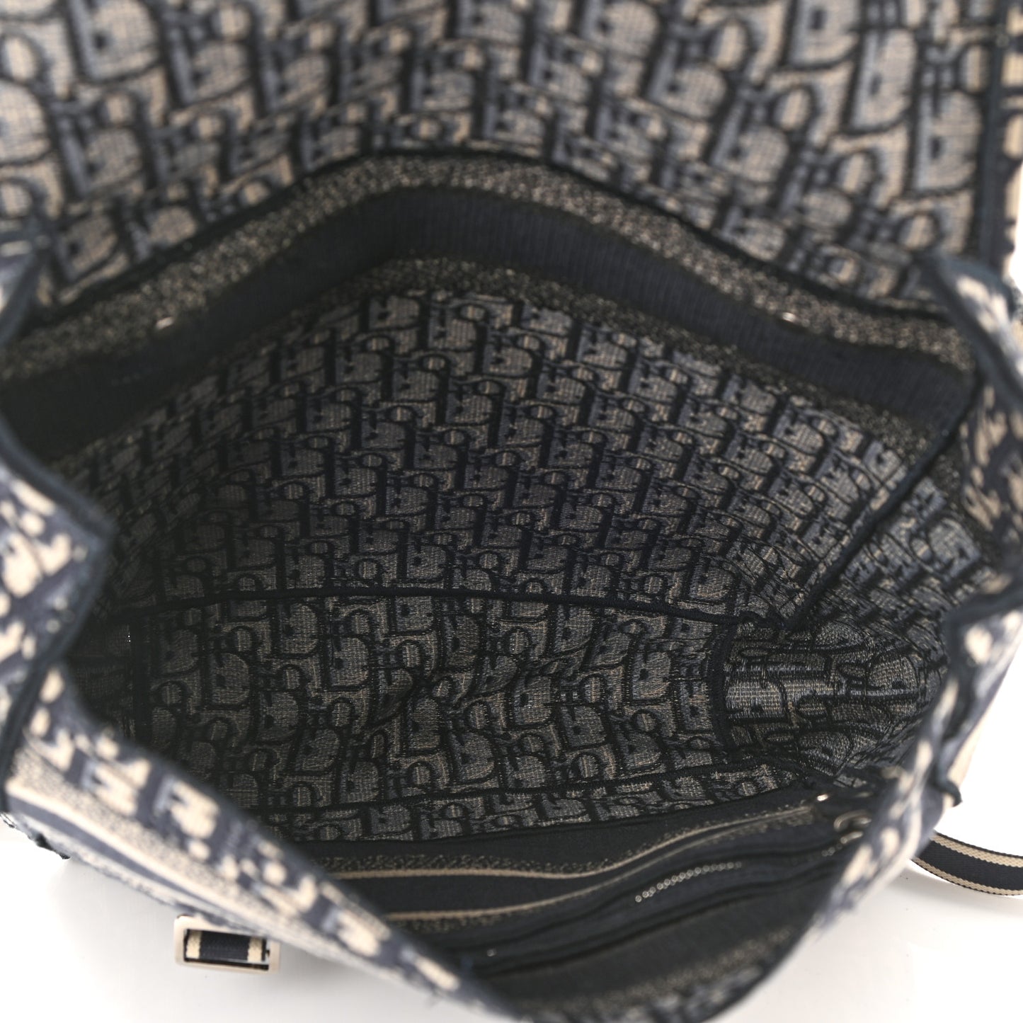 Oblique Backpack Blue White