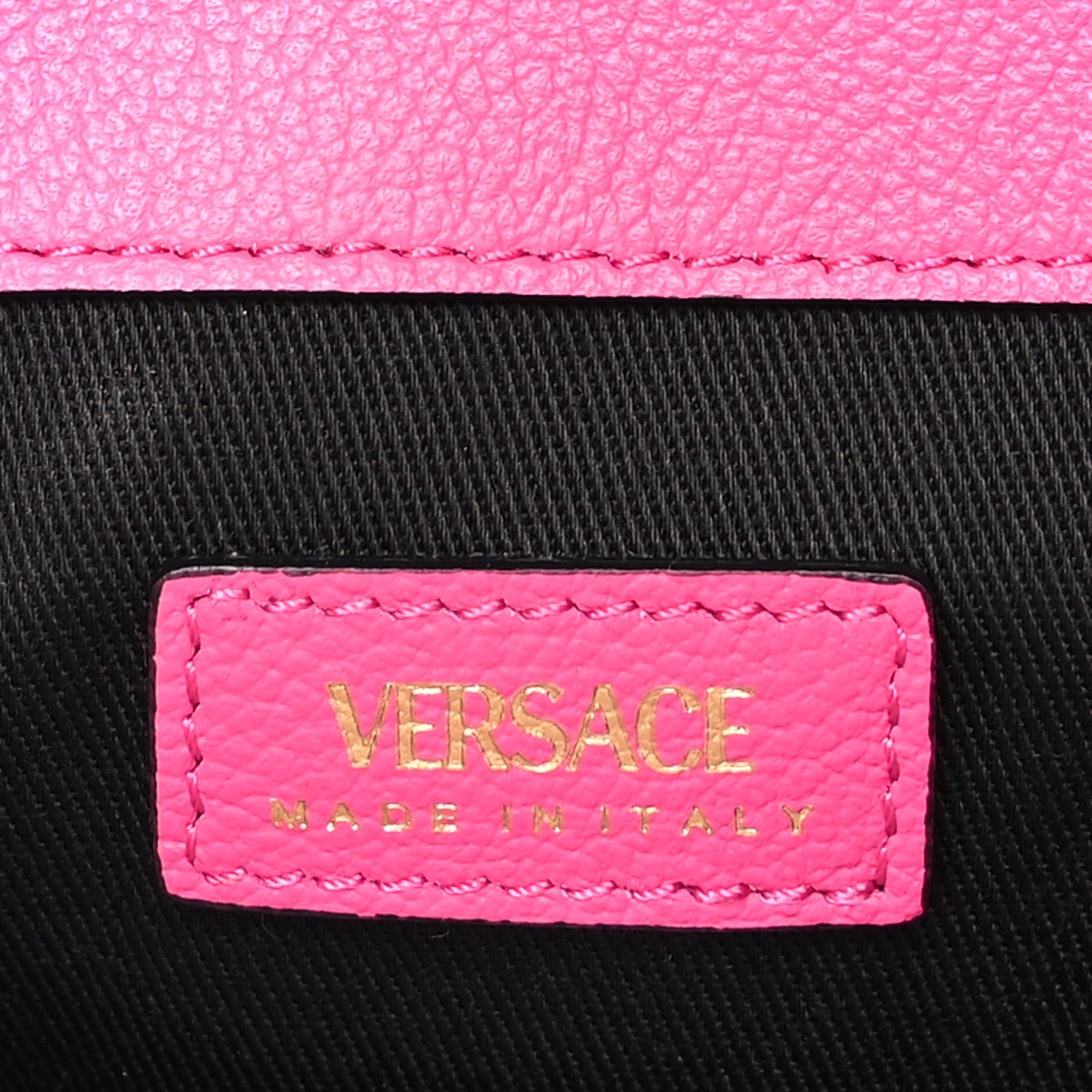 Versace Grained Calfskin La Medusa Small Shoulder Bag Pink 6 of 9