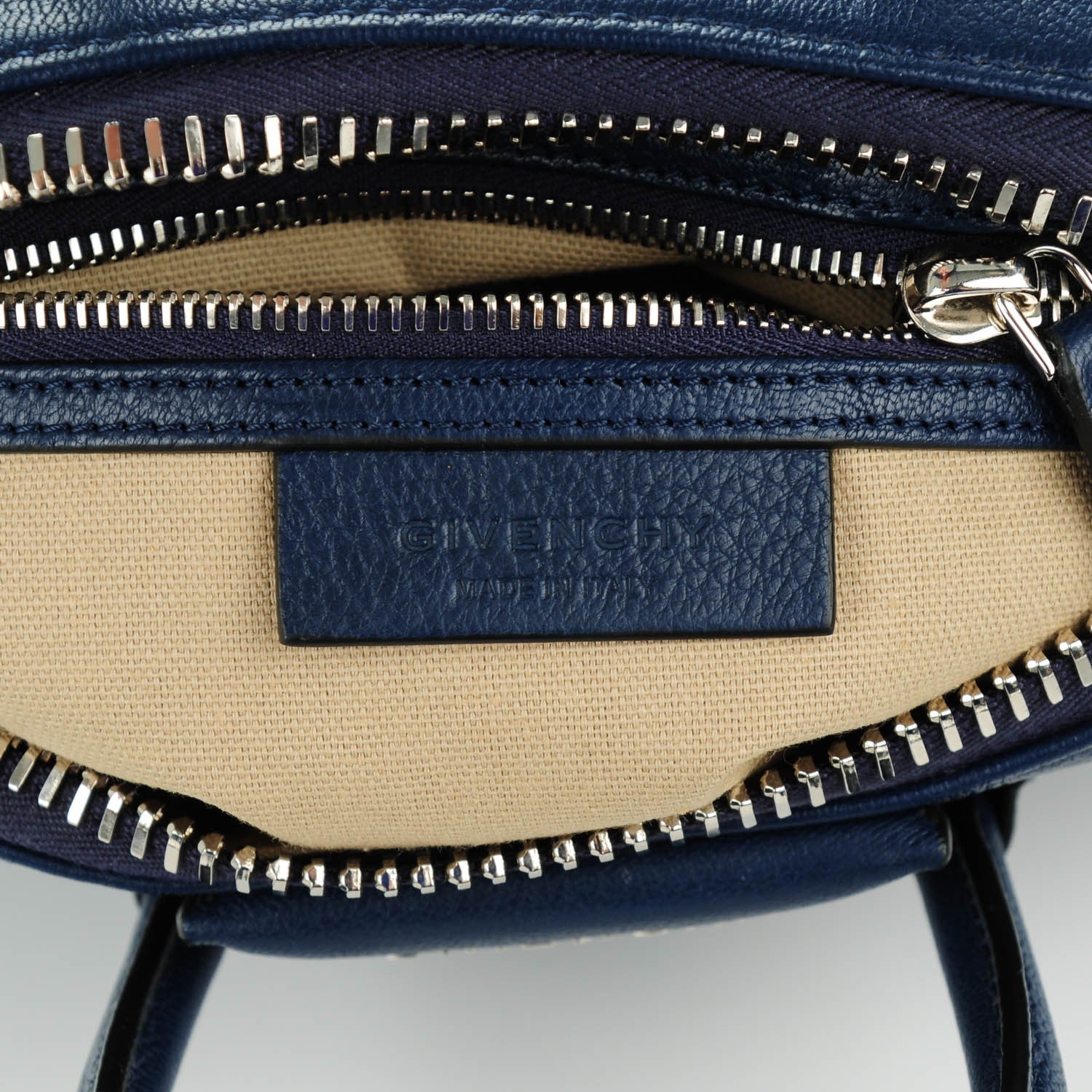 Givenchy Sugar Goatskin Mini Antigona Navy 6 of 7