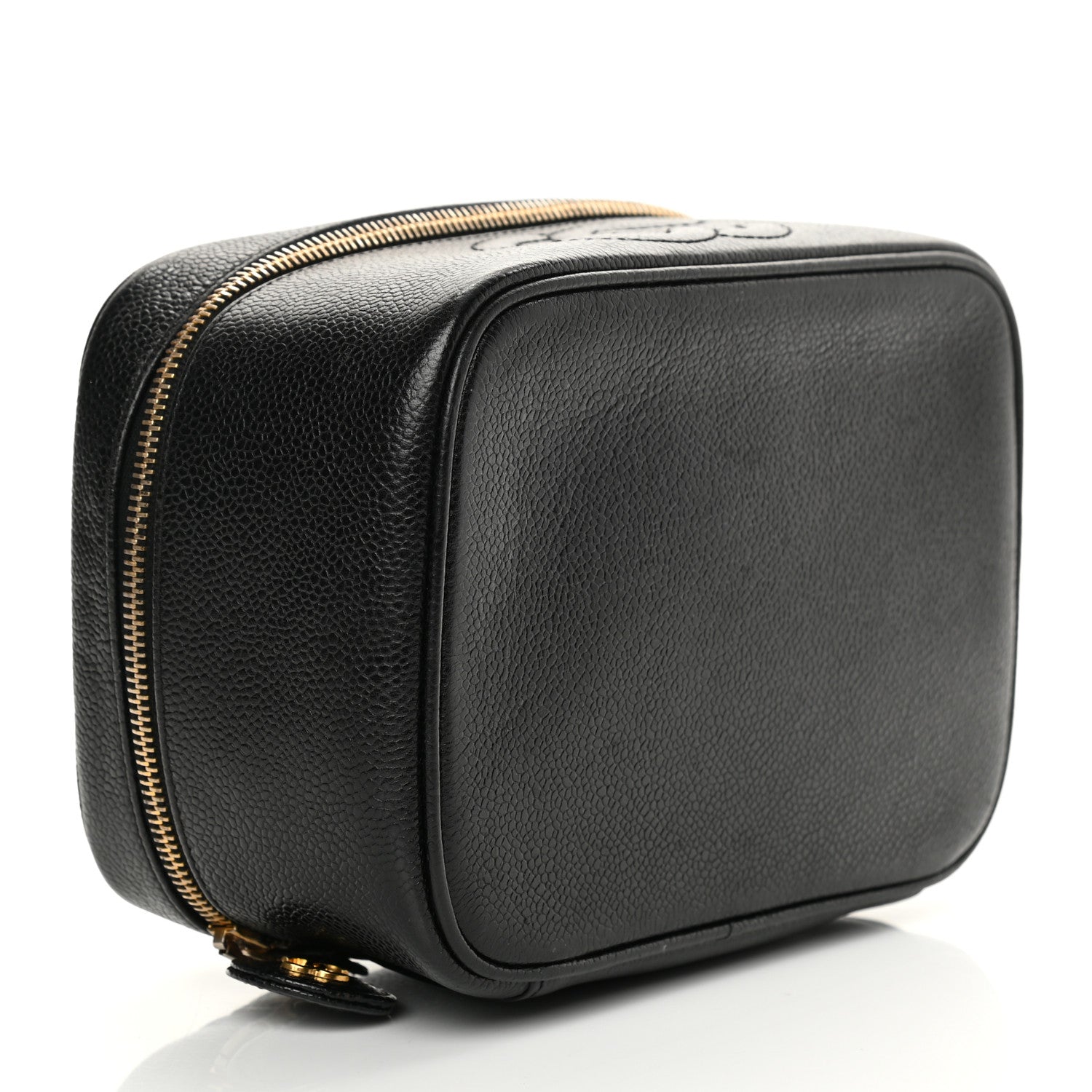Chanel Caviar CC Vanity Cosmetic Case Black 4 of 9