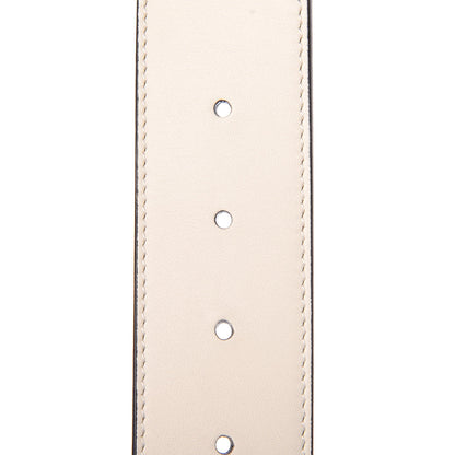 Gucci Calfskin Double G 40mm Belt 100 40 Mystic White 4 of 6