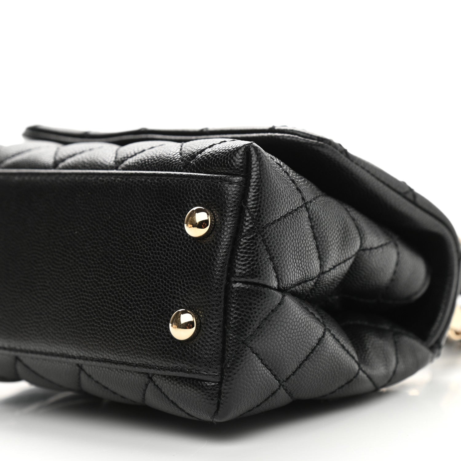 Chanel Caviar Quilted Extra Mini Coco Handle Flap Black 7 of 12