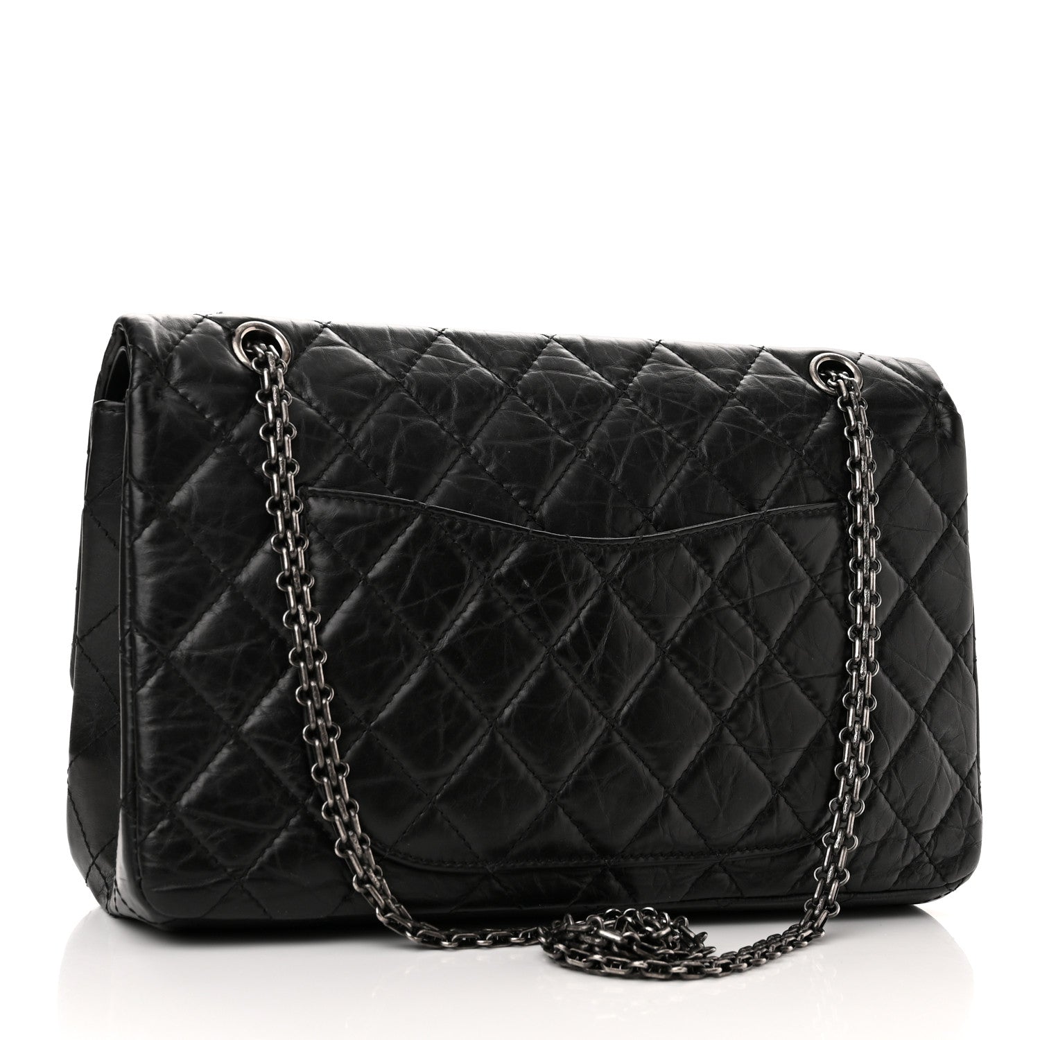 Chanel Aged Calfskin Quilted 2.55 Reissue 227 Flap Black 3 of 14
