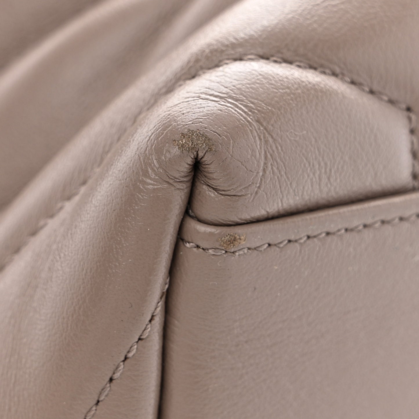 Calfskin Y Quilted Monogram Medium Loulou Chain Satchel Mink