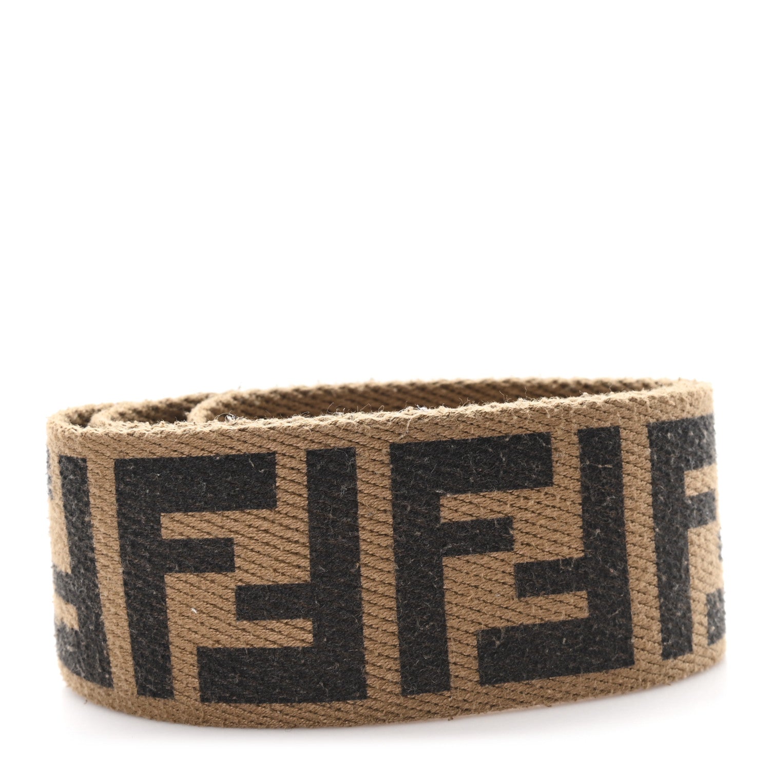 Fendi Ribbon Vitello Century FF 1974  Strap You Fango Marrone Ebano 2 of 4