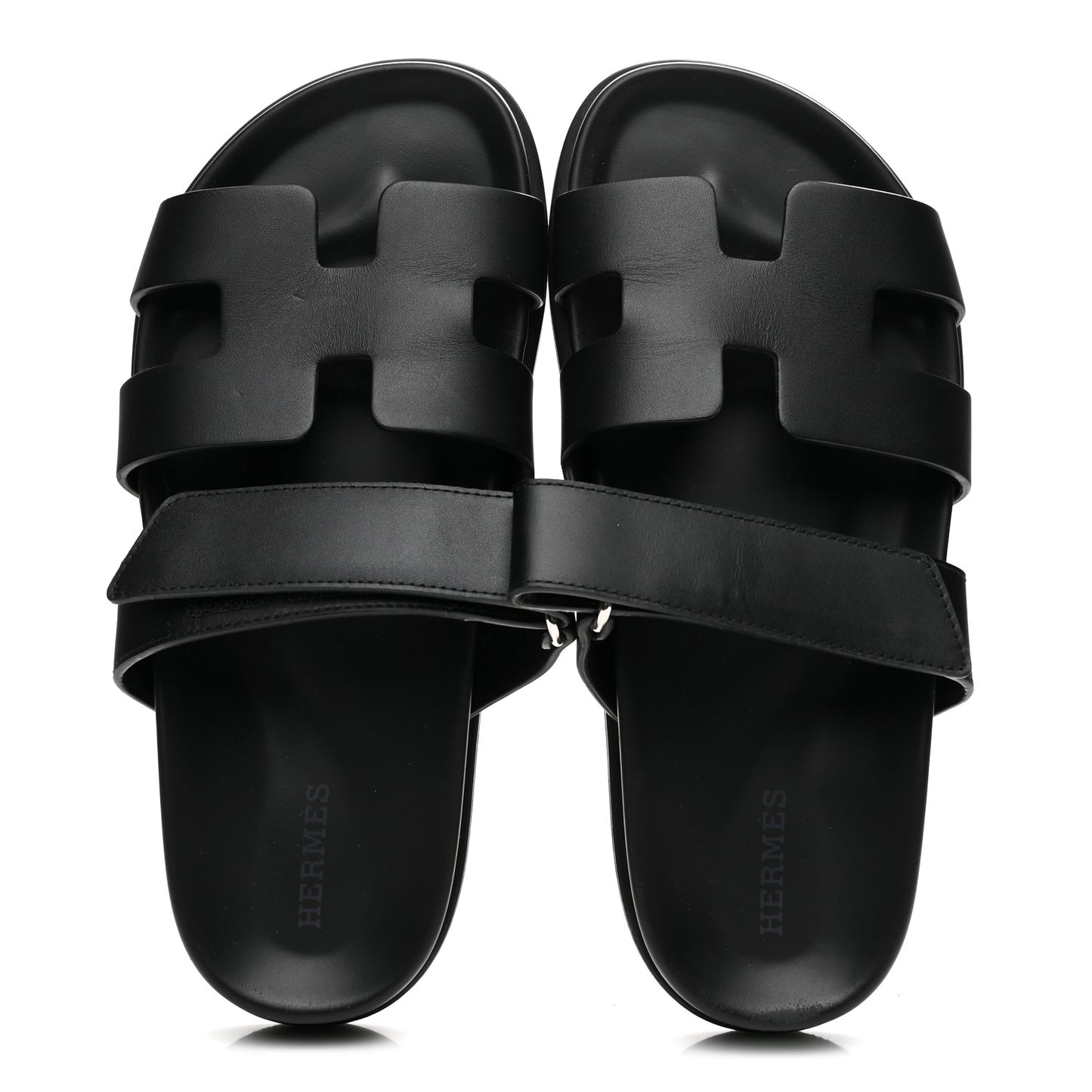 Calfskin Womens Chypre Sandals 36.5 Black