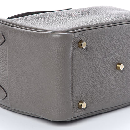 Hermes Taurillon Clemence Lindy 26 Etain 8 of 11