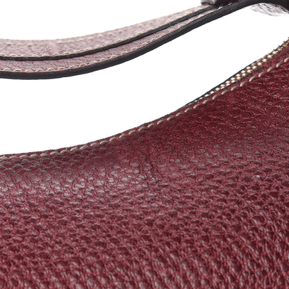 Gucci Calfskin Bamboo Ring Hobo Aubergine 15 of 16