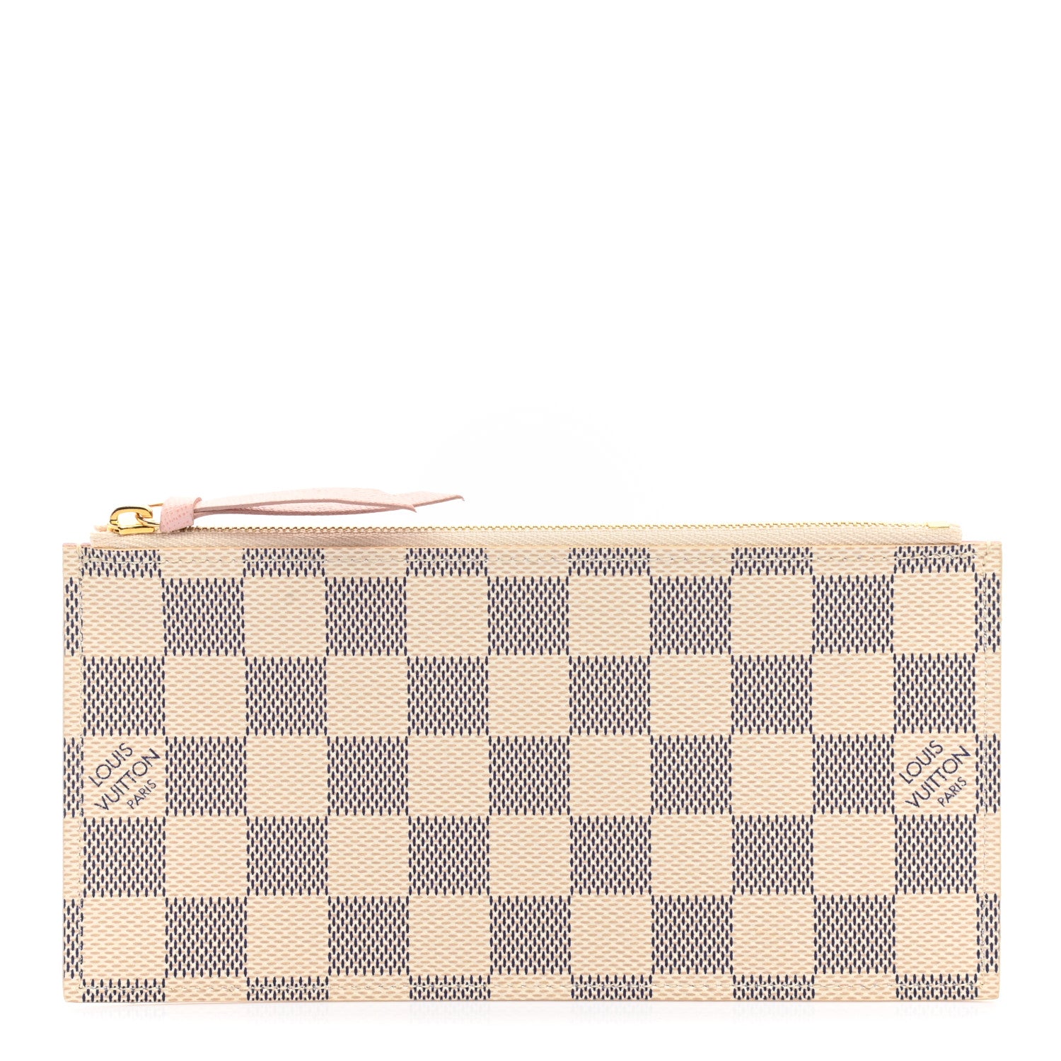 Louis Vuitton Damier Azur Calfskin Pochette Felicie GM Eau de Rose 1 of 6