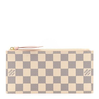Louis Vuitton Damier Azur Calfskin Pochette Felicie GM Eau de Rose 1 of 6