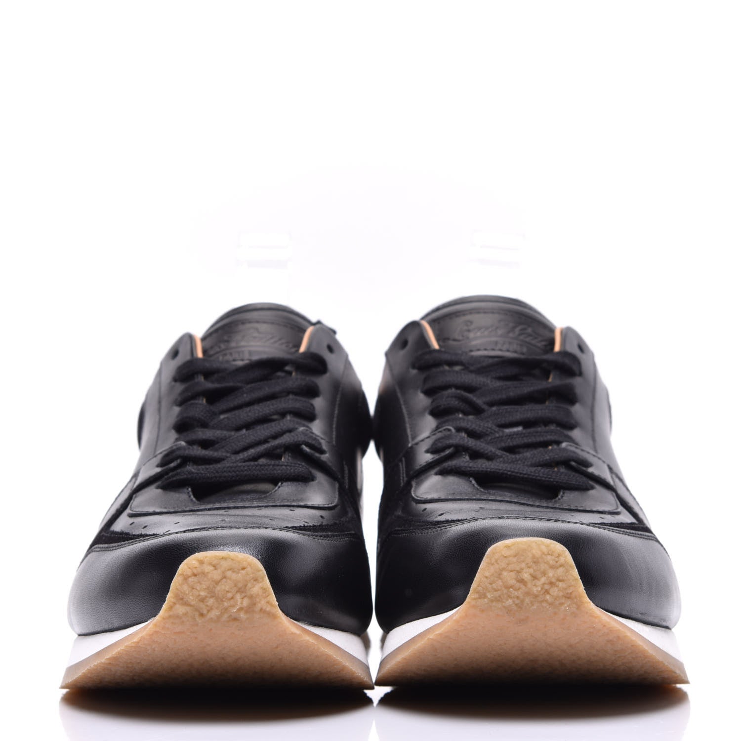 Louis Vuitton Calfskin Suede Mens Abbesses Sneakers 9 Black 2 of 10