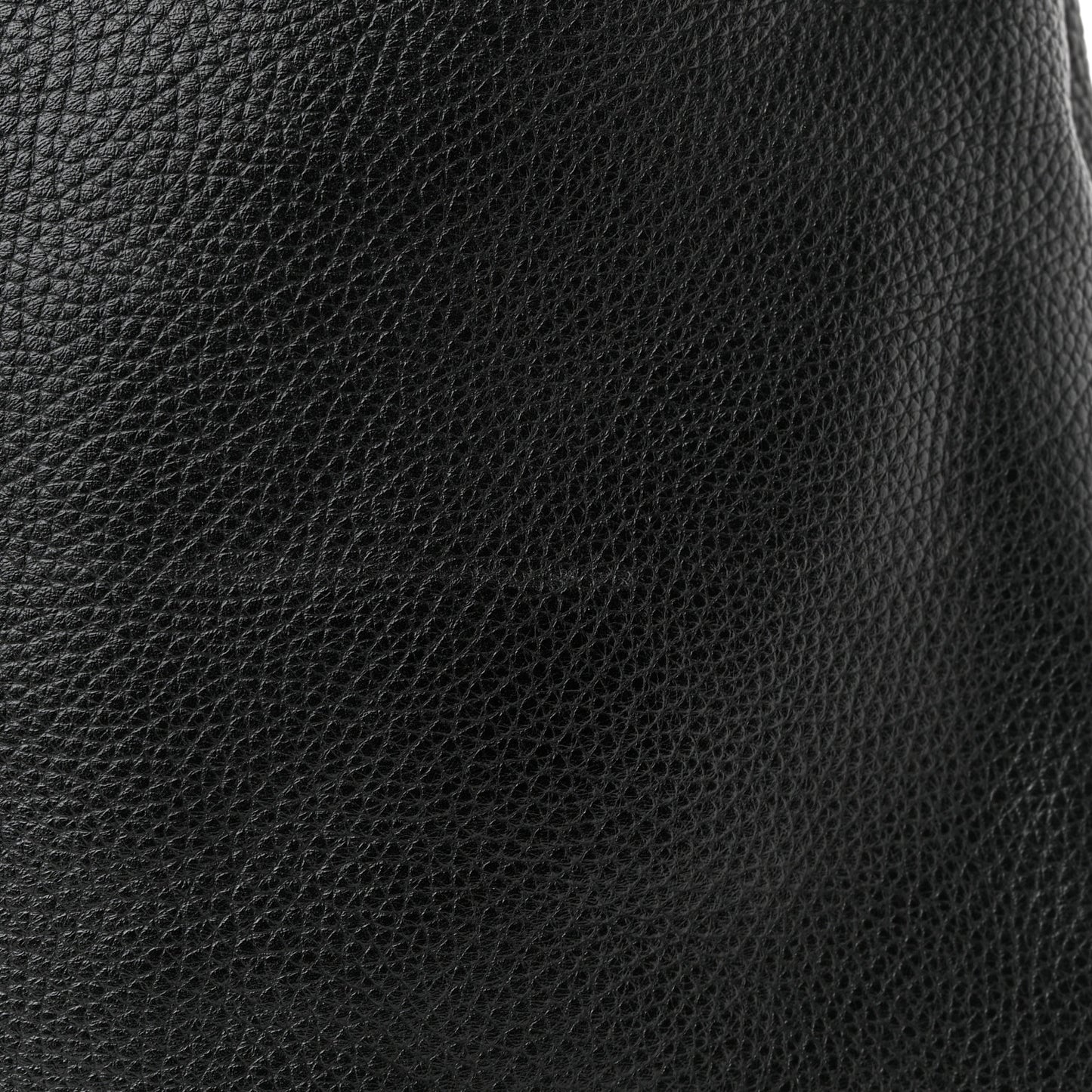 Grainy Calfskin Medium Cale Hobo Black