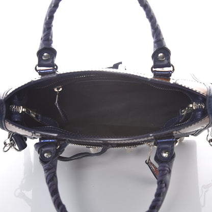Balenciaga Smooth Calfskin Metallic Patent Giant 12 Silver Hardware Mini City Ultraviolet 5 of 15