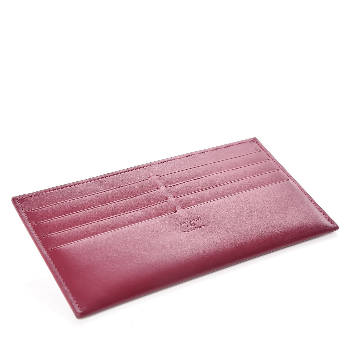 Calfskin Felicie Card Holder Insert Magenta