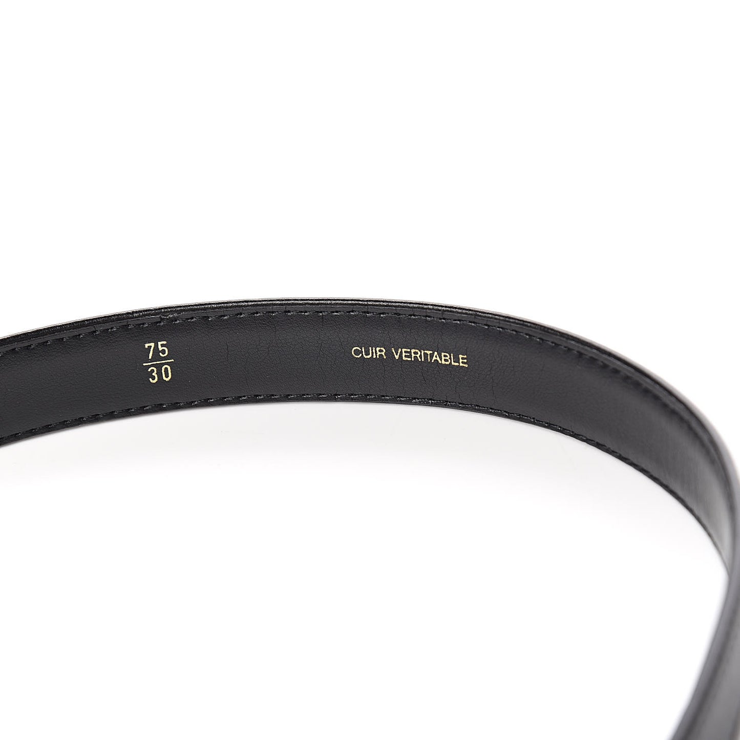 Calfskin Flap Bag Belt 75 30 Black