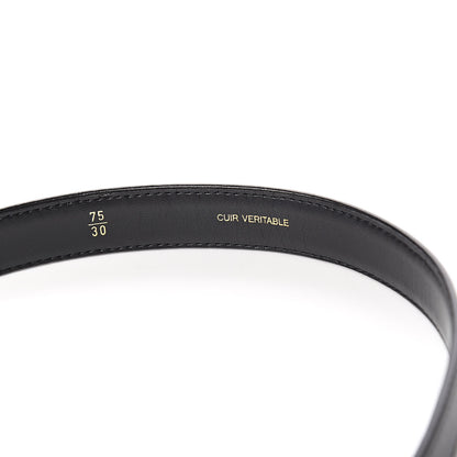 Chanel Calfskin Flap Bag Belt 75 30 Black 7 of 8