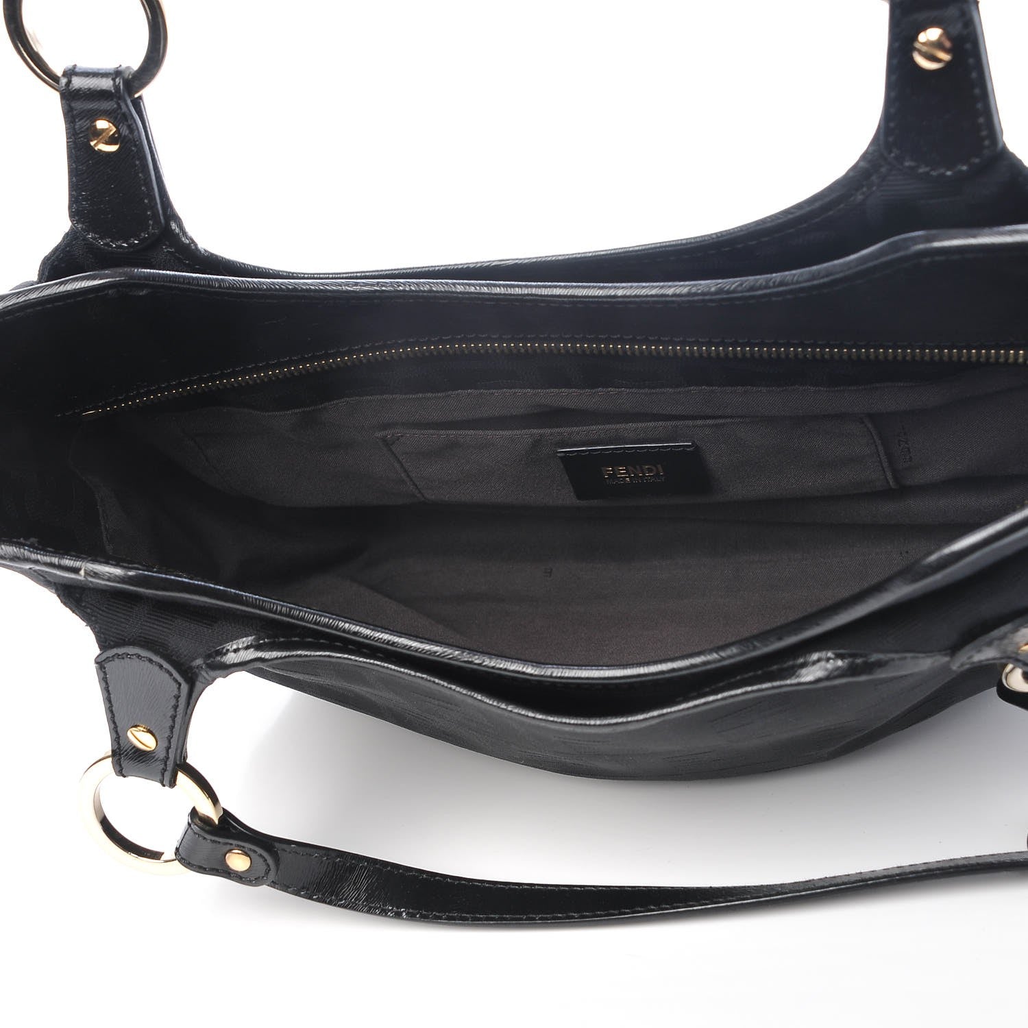 Fendi Zucca Small Chef Shopping Tote Black 5 of 11