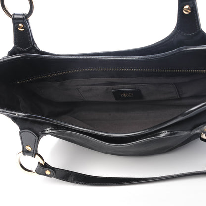 Fendi Zucca Small Chef Shopping Tote Black 5 of 11