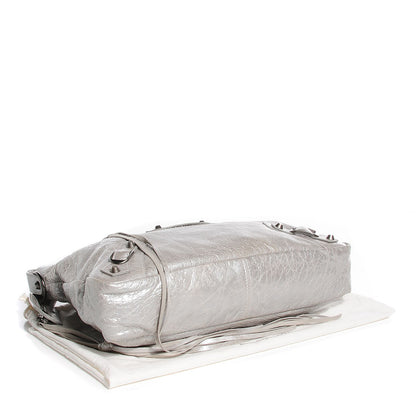 Balenciaga Metallic Agneau Classic Hardware Town Argent 3 of 13
