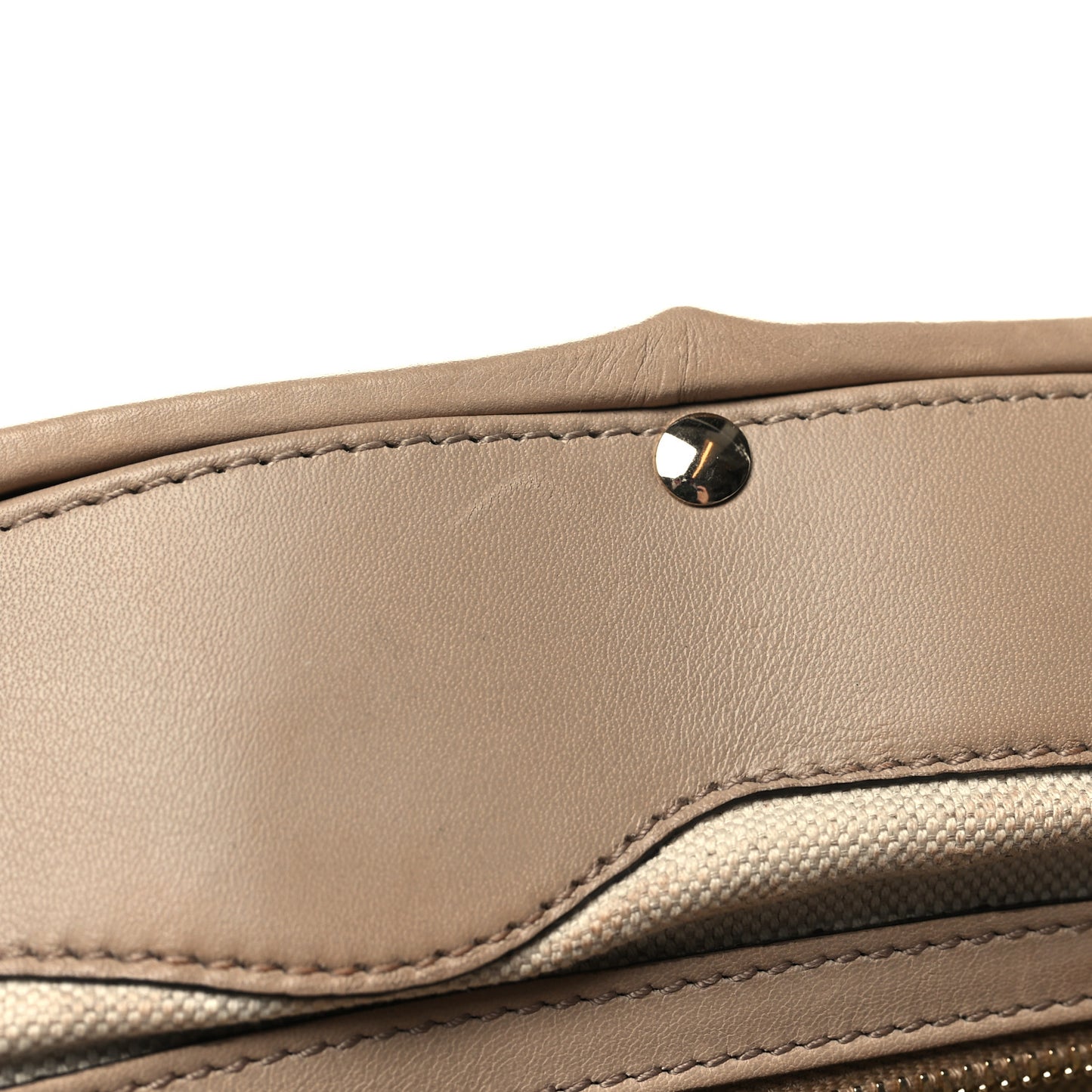 Calfskin Bamboo Frame Top Tassel Clutch Camelia