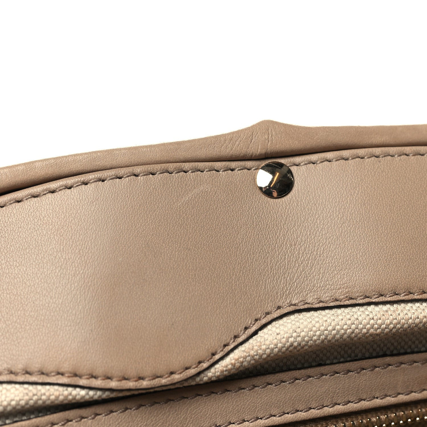 Gucci Calfskin Bamboo Frame Top Tassel Clutch Camelia 12 of 13