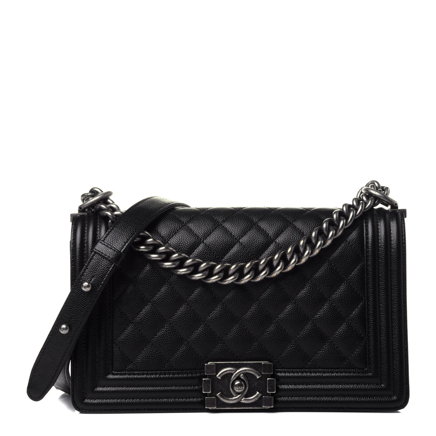 Chanel Caviar Quilted Medium Boy Flap Black 1 of 4