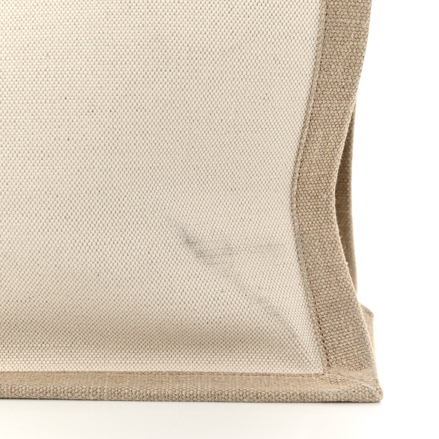 Saint Laurent Linen Calfskin Rive Gauche Tote Optic White 11 of 12