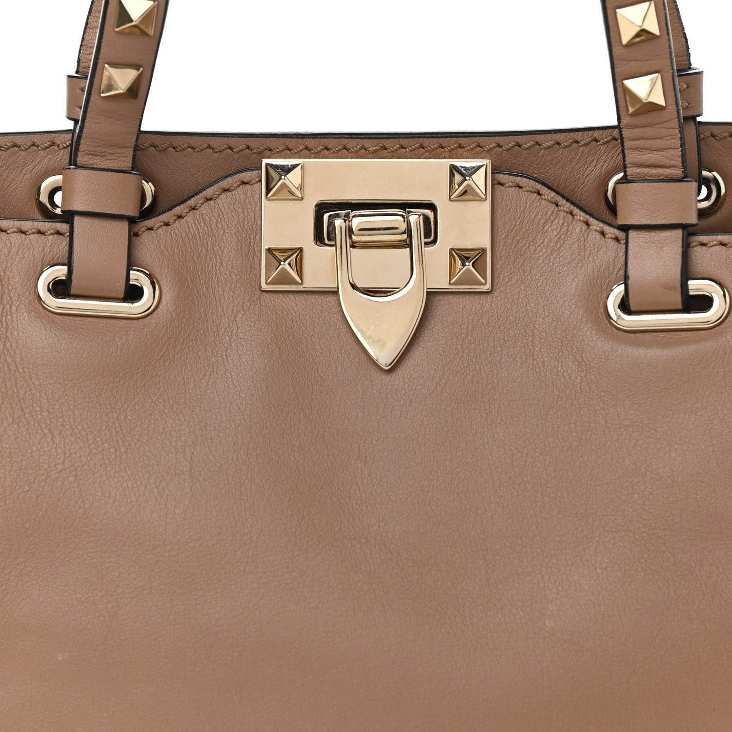 Valentino Garavani Vitello Mini Rockstud Tote Alpaca 6 of 11