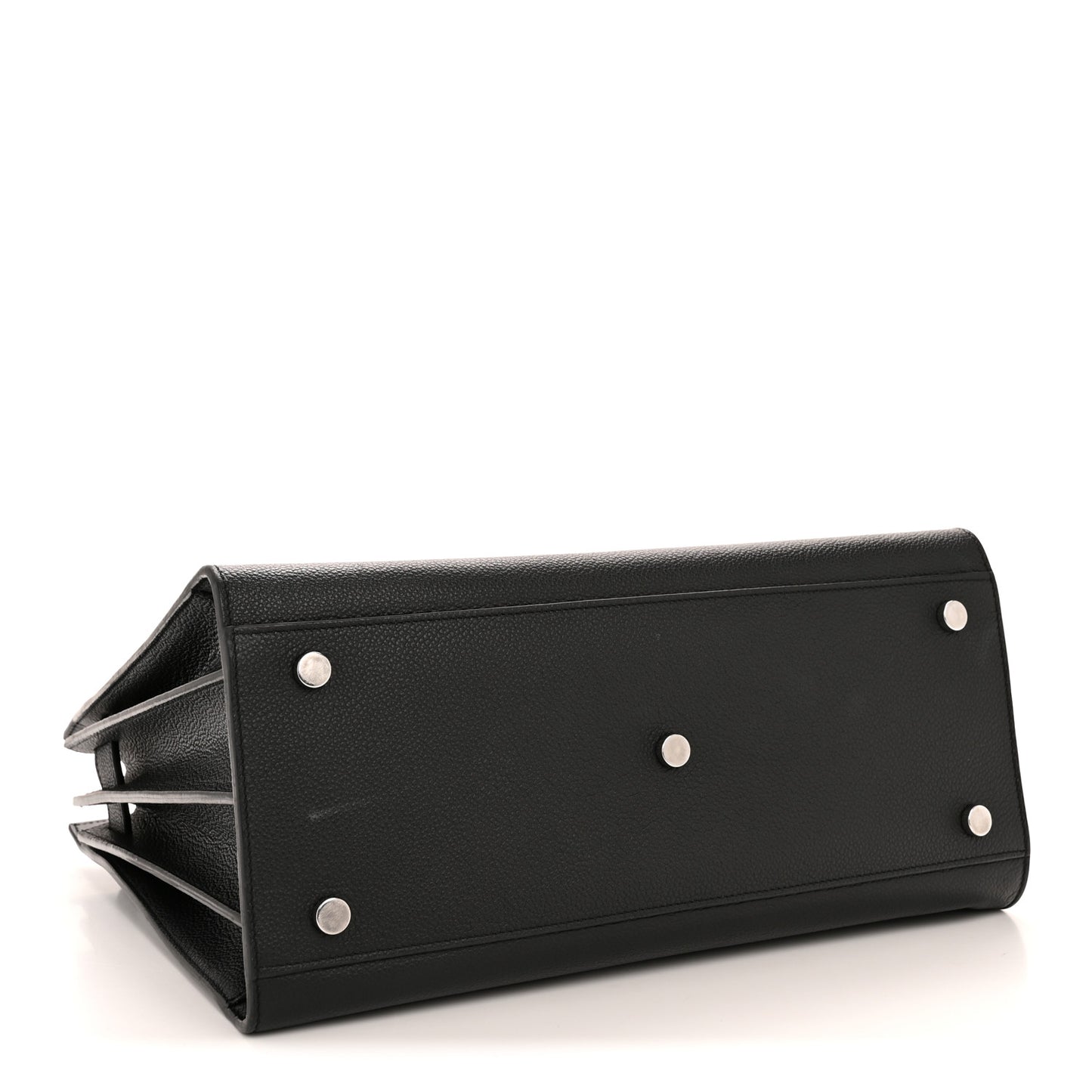 Grained Calfskin Small Sac De Jour Black