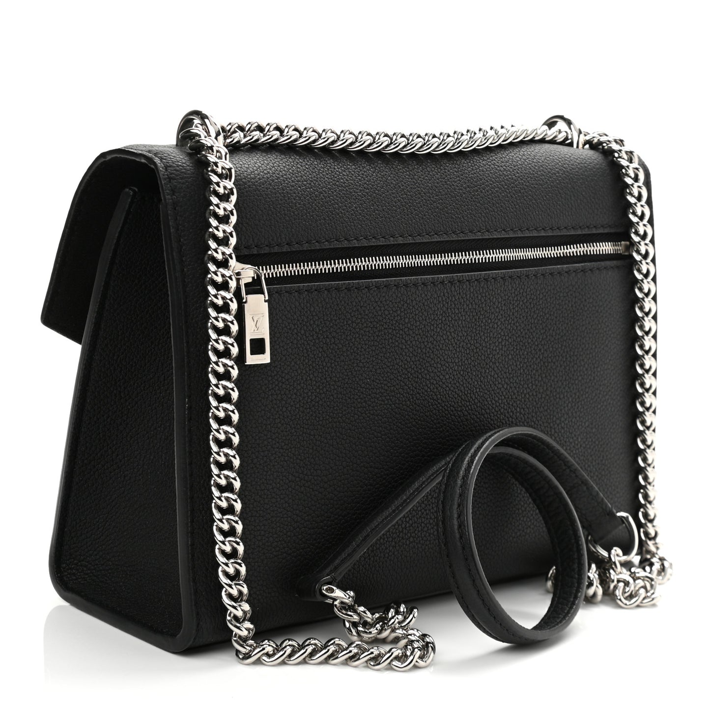 Soft Calfskin Mylockme Chain Bag BB Black