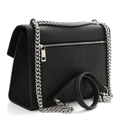 Louis Vuitton Soft Calfskin Mylockme Chain Bag BB Black 3 of 12