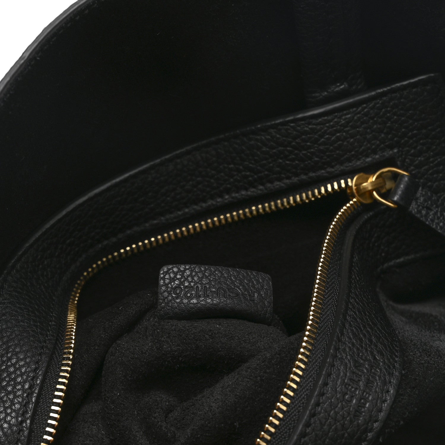 Celine Soft Grained Calfskin Small Belt Cabas Phantom Black 7 of 10