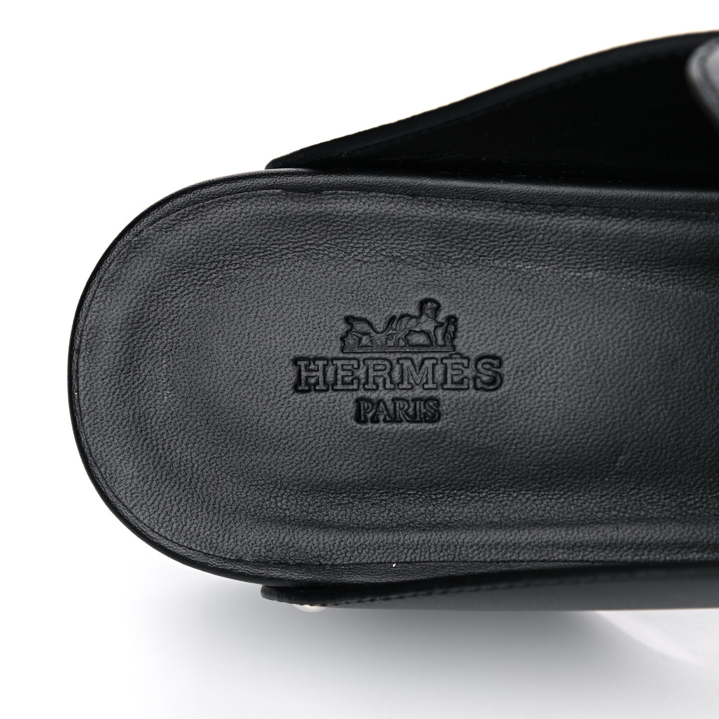 Calfskin Calya Mules 38 Black