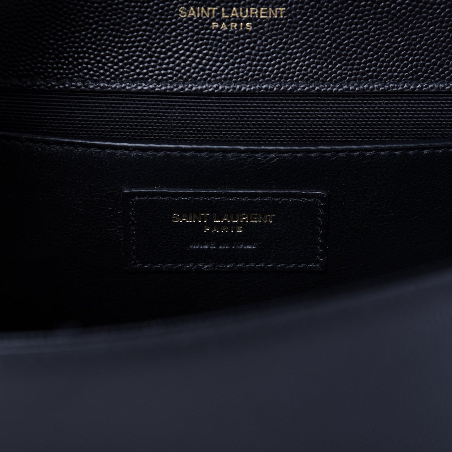 Grain De Poudre Medium Classic Monogram Kate Satchel Black