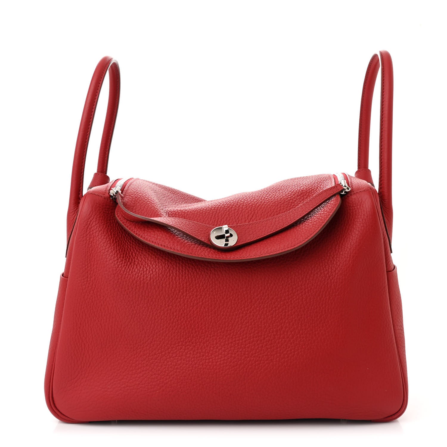 Hermes Taurillon Clemence Lindy 34 Rouge Garance 1 of 10