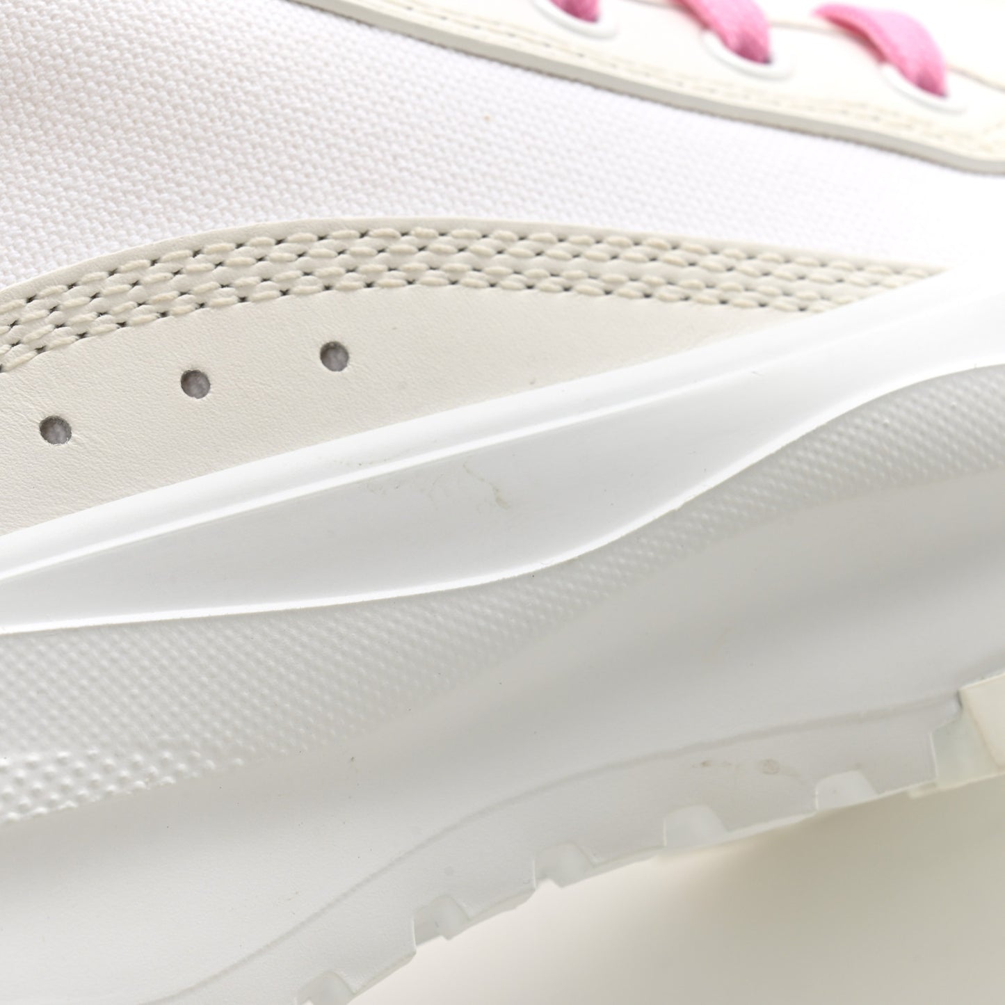 Canvas Monogram LV Squad Sneaker Boots 36.5 White Pink