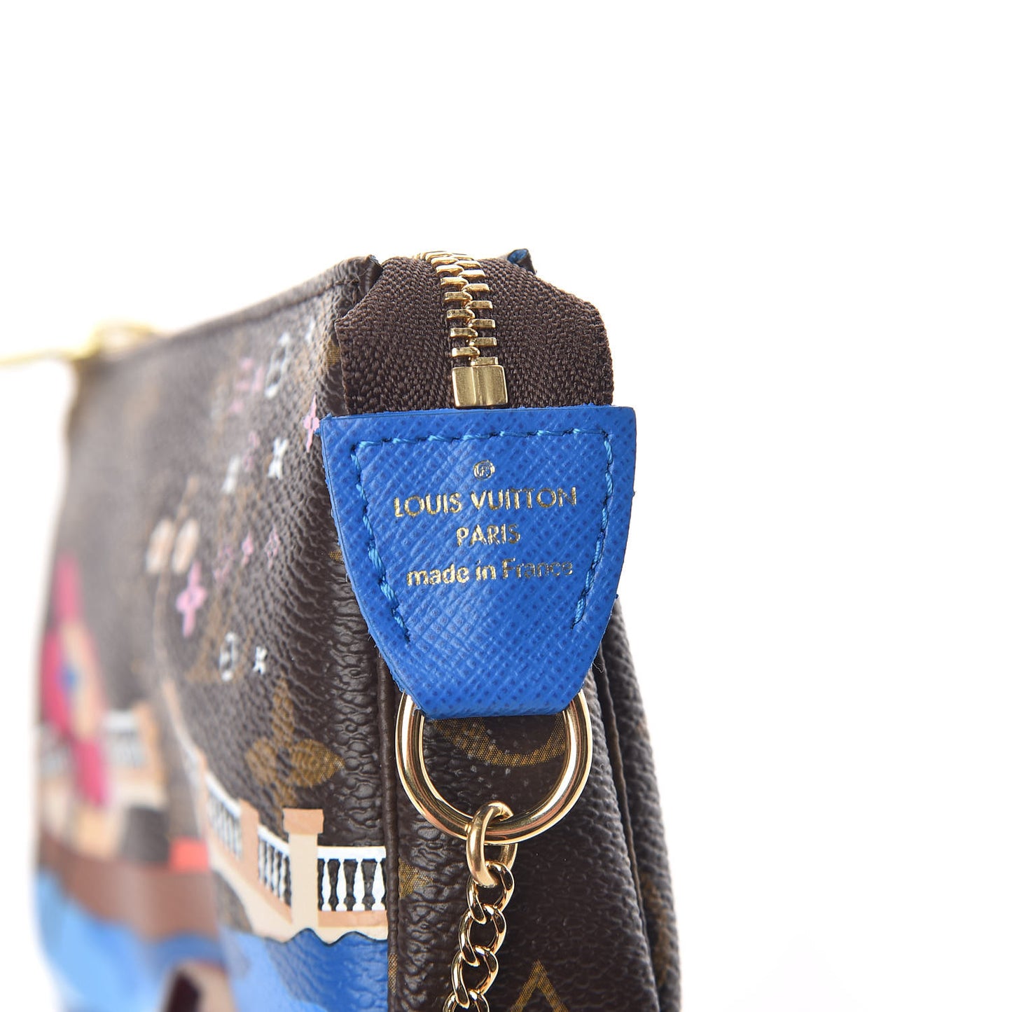 Monogram 2019 Christmas Animation Mini Venice Pochette Accessories Blue