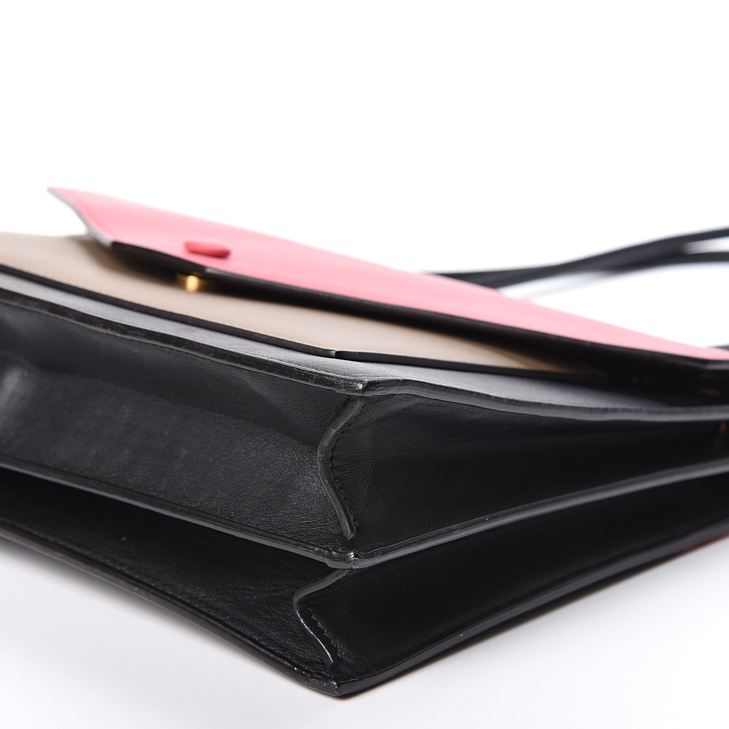 Celine Smooth Calfskin Tri-Color Pocket Envelope Shoulder Bag Pink 8 of 9